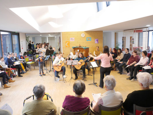 Photo concert ecole de musique la barcarolle residence seniors dinah faust janvier 2018